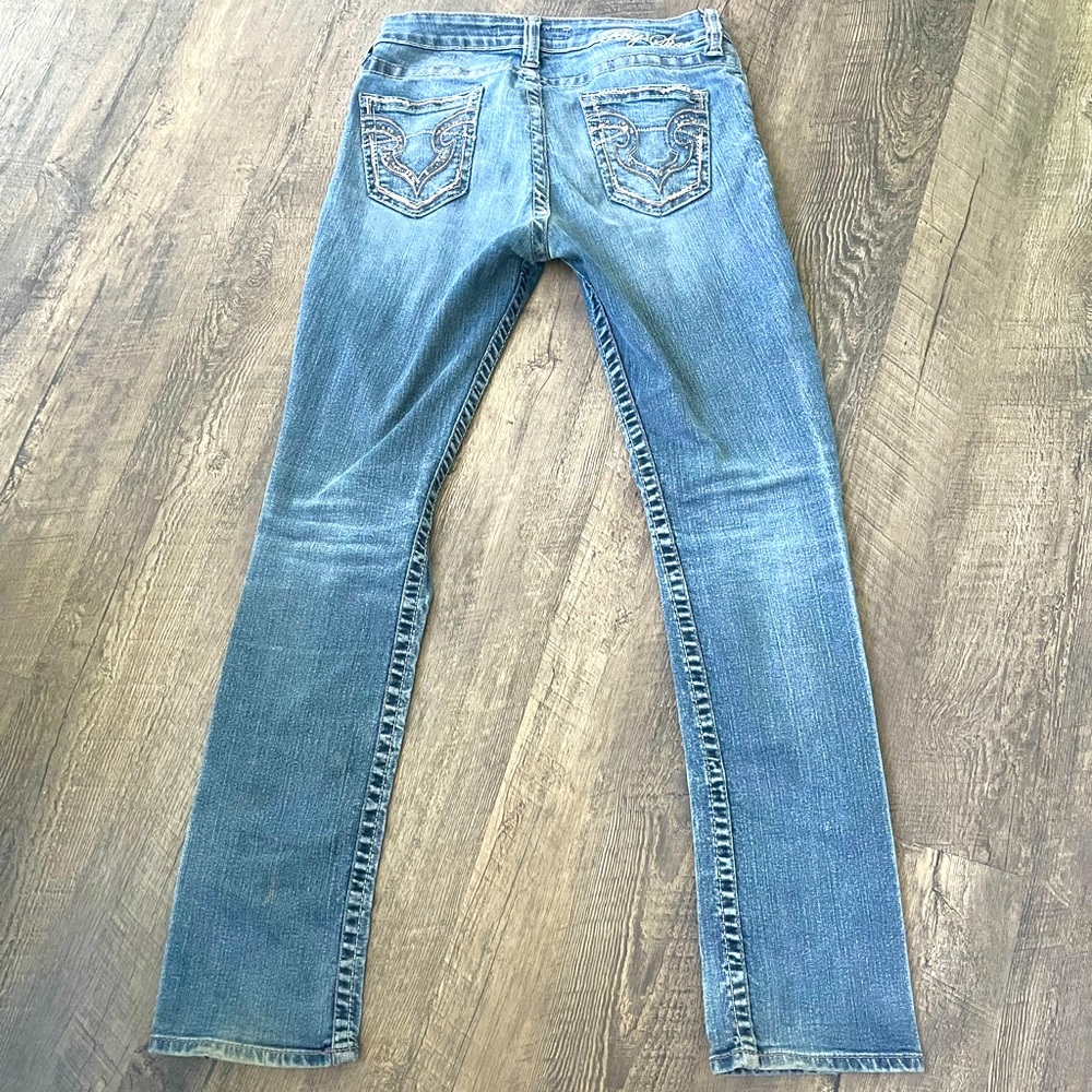 Big Star Womens Jeans Kayla Straight Mid Rise with Stretch 28R